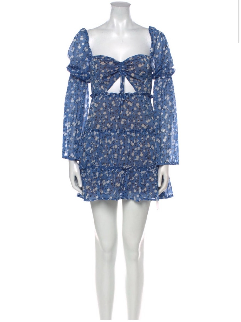 MAJORELLE Blue Floral dress